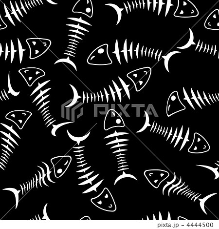 Seamless wallpaper skeleton fish 4444500