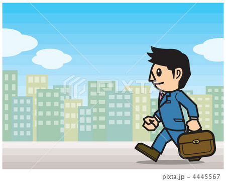 歩くビジネスマン 4445567