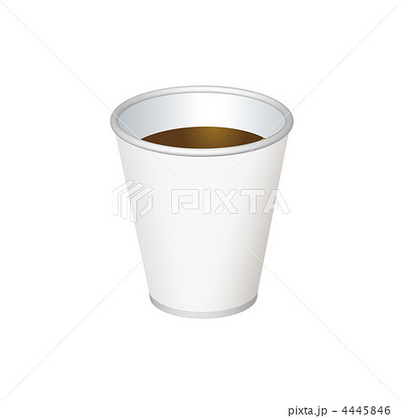 紙コップ入りのコーヒーのイラストのイラスト素材