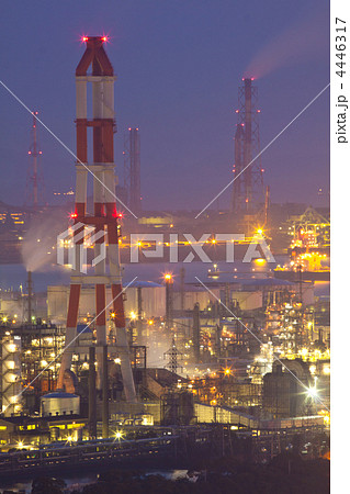 水島工業地帯の夜景 水島工業地帯の夜景 4446317