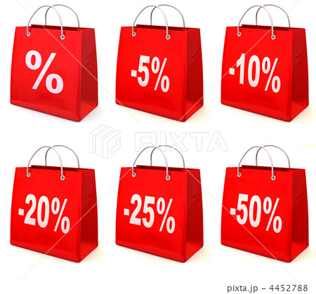 Shopping bag with percent Shopping bag with percent 4452788