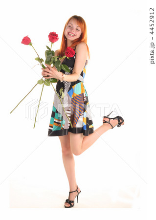 Beautiful girl with roses Beautiful girl with roses 4452912