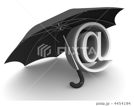 symbol of internet with umbrella. 3d 4454194
