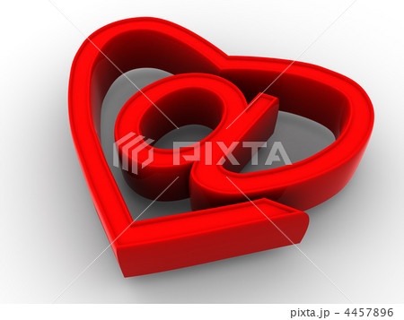 Symbol of internet as heart 4457896