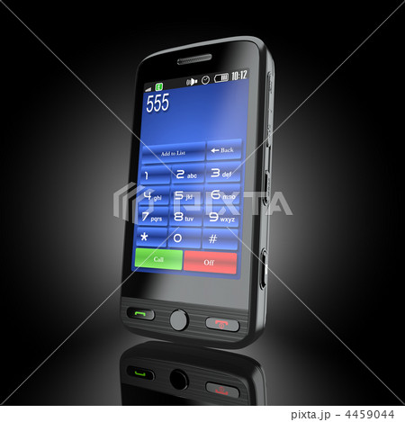 Cellphone. Mobile phone on black background 4459044
