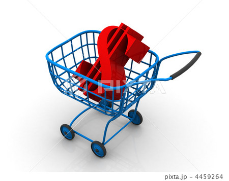 Consumer basket with dollar Consumer basket with dollar 4459264