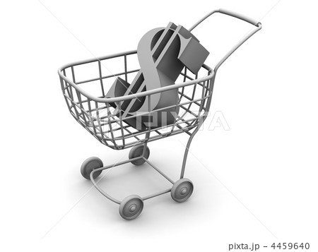 Consumer basket with dollar Consumer basket with dollar 4459640