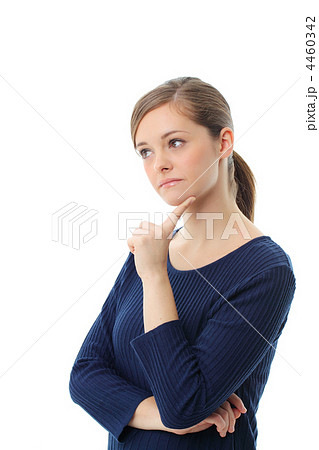 悩み事を考える・フランス人女性 4460342