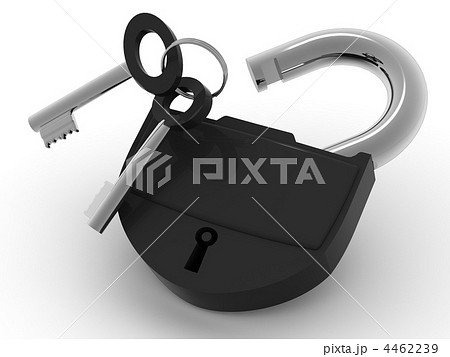 Padlock with keys 4462239