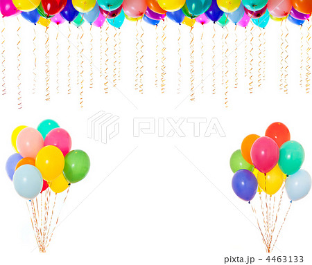 very high resolution colourful balloons isolated on white very high resolution colourful balloons isolated on white 4463133