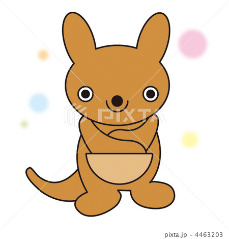 カンガルー 動物 オーストラリアのイラスト素材
