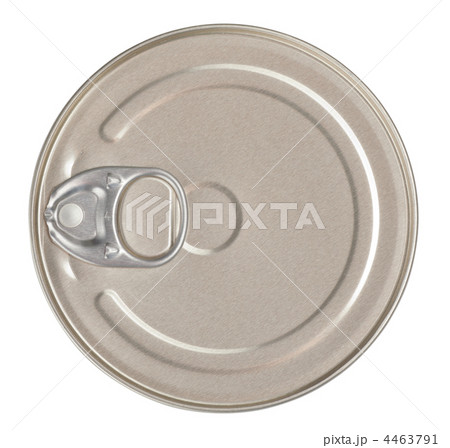 Food tin can top view isolated with clipping path included 4463791