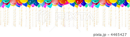 seamless colourful balloons with streamers for party or bithday 4465427