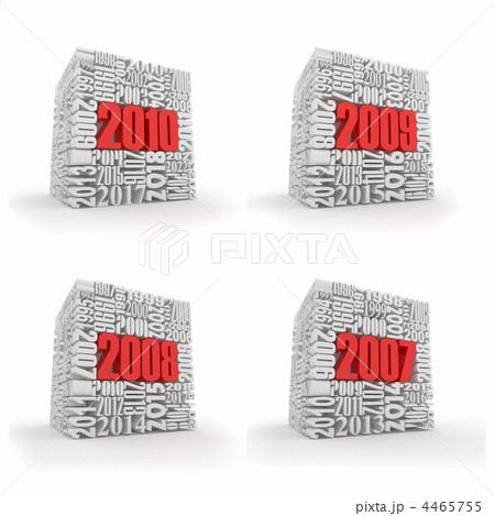 New year 2010, 2009, 2008, 2007. 4465755