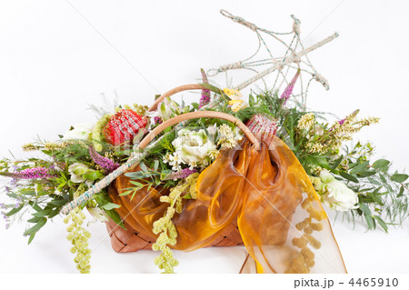 Beautiful flowers in a basket 4465910