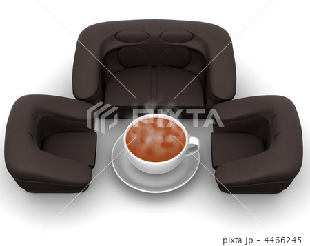 Armchair with cup of coffee Armchair with cup of coffee 4466245