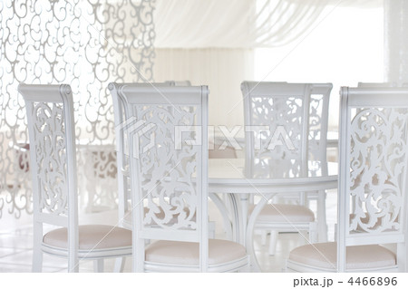 Tables set for meal 4466896