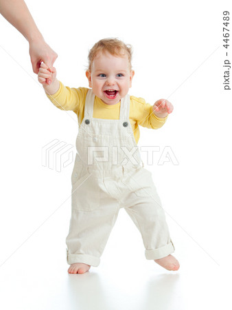 baby steps first time isolated studio shot 4467489