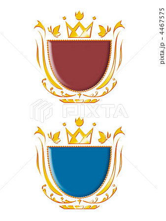 エンブレム ゴールド Cgのイラスト素材