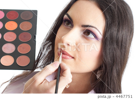 Makeup lips applying 4467751