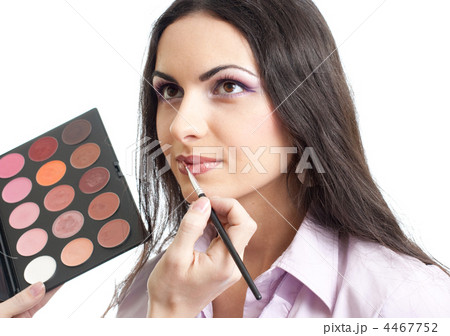 Makeup lips applying 4467752