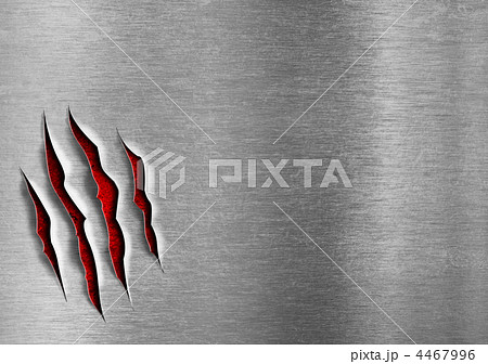 Damaged grunge metal plate concept 4467996