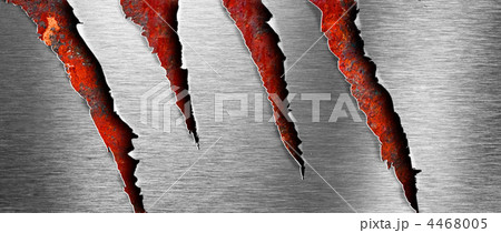 Torn metal texture over rusty grunge background 4468005