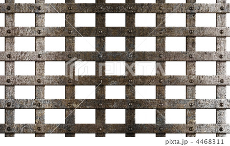 ancient metal cage isolated on white 4468311