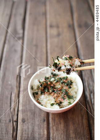 鮭と海苔のふりかけご飯の箸あげ 4469485