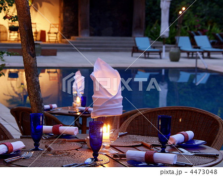 南国リゾートのサンセットディナー 南国リゾートのサンセットディナー 4473048