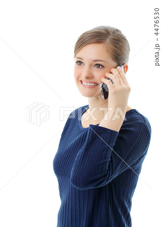 iPhone4と女性（フランス人） 4476530