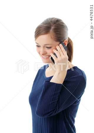 iPhone4と女性（フランス人） 4476531