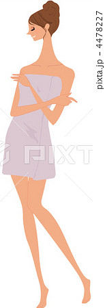 バスタオルを巻いた女性 バスタオルを巻いた女性 4478227