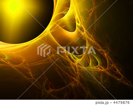 Abstract art -planet with spiral ring. 4479876