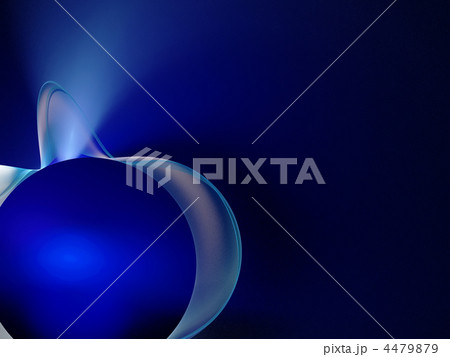 Abstract art -planet with spiral ring. 4479879