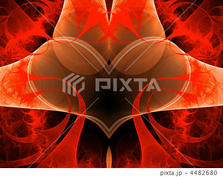 Abstract art red heart. 4482680