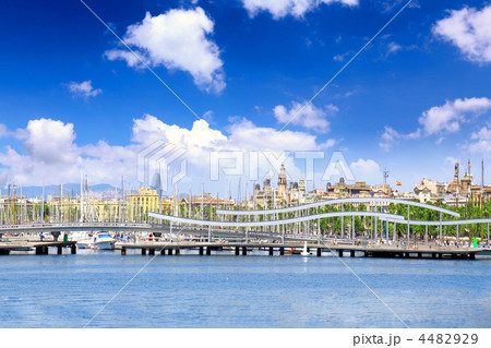 Yacht's in Barcelona sea port. Spain Yacht's in Barcelona sea port. Spain 4482929