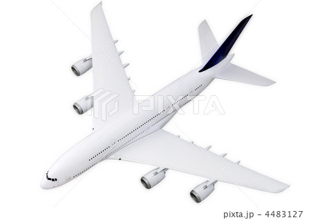 Modern airplane  on white. 4483127