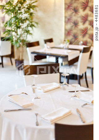 Tables set for meal Tables set for meal 4483681