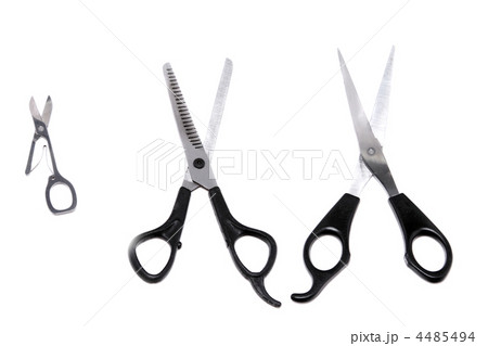 Various of scissors. Isolated over white Various of scissors. Isolated over white 4485494