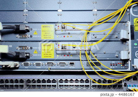 Telecommunication equipment in a datacenter. Telecommunication equipment in a datacenter. 4486167