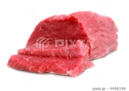Cut of  beef steak  on white. 4486196