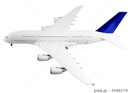 Modern airplane on white. Modern airplane on white. 4486579