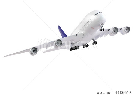 Modern airplane  on white. 4486612