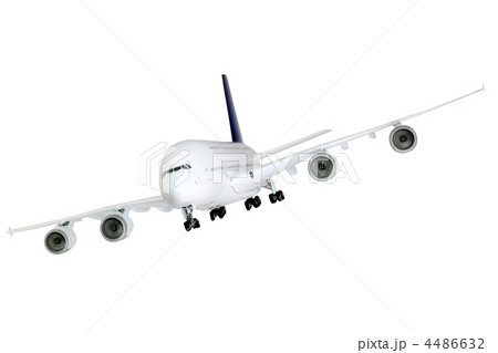 Modern airplane on white. Modern airplane on white. 4486632
