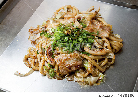 ねぎ味噌焼きうどん 4488186