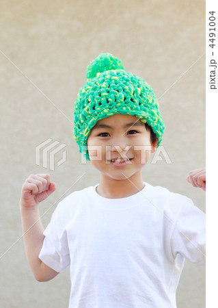 子供 男の子 (カジュアル Tシャツ 園児 ニット帽 男性 男子 私服 半袖) 4491004