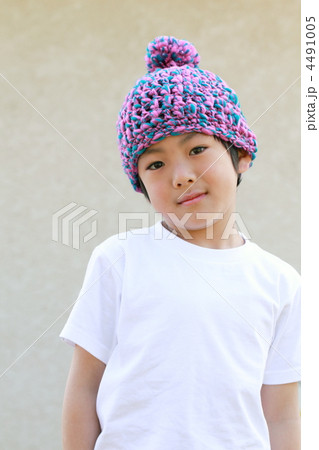 子供 男の子 (カジュアル Tシャツ 小学生 ニット帽 男性 男子 私服 半袖) 4491005