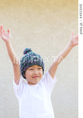 子供 男の子 (カジュアル Tシャツ 小学生 ニット帽 男性 男子 私服 半袖) 4491048