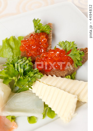 appetizer with smoked salmon 4494832